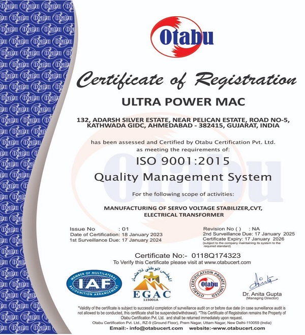 iso certificate